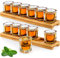 SuproBarware Schnapsgläser-Set, 60 ml, Cocktailhalter, 2 Packungen und 12 Schnapsgläser, Getränke, Servierbrett, Organizer und klares Kristallglas für Liköraufnahmen, Whisky, Brandy, Wodka, Rum