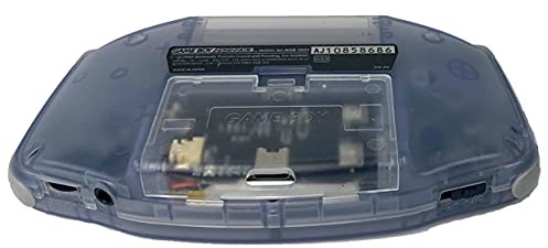 Gameboy Advance Rechargeable Battery 1500mAh USB-C Lithium LiPo Mod for Nintendo GBA / AGB-001 (Clear)