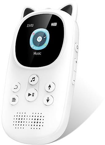 32GB Reproductor MP3 Bluetooth 5.0, Niños Mp3 Reproductor con HiFi Sonido sin Pérdida, Oilsky Portátil Deportivo MP3 Player con 750 mAh, Reproductor Música con Altavoz HD Integrado, Radio FM (Negro)