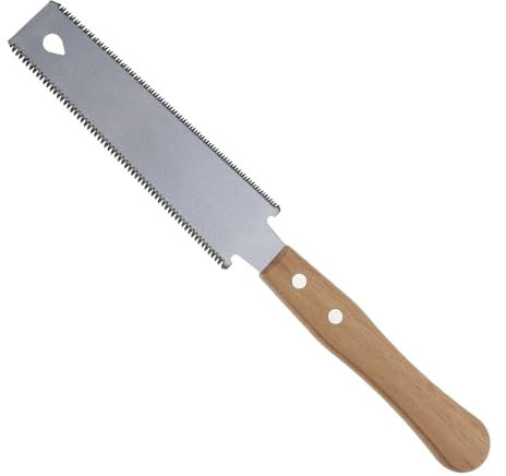 ECSiNG Sierra de mano japonesa de doble filo 12/17 TPI Sierra de corte empotrado SK5 de acero de alto carbono para recortar jardín nivelación patas de mesa herramienta de carpintería