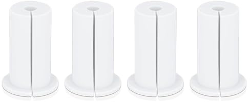 Wall Bushing Grommet for Starlink, Ethernet Cable Grommet Routing Kit for Starlink, 1 Inch Rubber Cable Wall Grommet for Home & Outdoor, 4pcs (White)