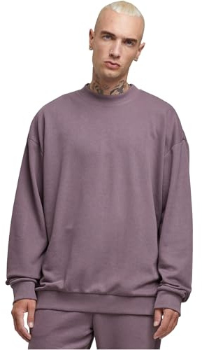 Urban Classics Herren Sweatshirt Light Terry Crew, lässiger Pullover für Männer, Rundhalsausschnitt, Oversized Fit