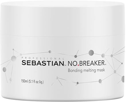 Sebastian Professional NO.BREAKER Mascarilla, Tratamiento Reparador Cabello Dañado, Acondicionador Intenso, Para un Cabello más Suave y Brillante, 150ml