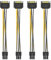 ANCLLO Cavo SATA da 4 Pezzi Cavo di Alimentazione per Scheda Grafica SATA da 15 Pin a 6 Pin, Lunghezza 20 cm
