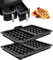 Ninja Heißluftfritteuse Zubehör, 2 Stück Waffeleinsatz Ninja Airfryer Zubehör mit Ninja AF400EU, AF451EU, und AF500EU, Doppelt Backschaleneinsatz aus Silikon, Belgische Waffeleisen Silikon Zubehör ﻿