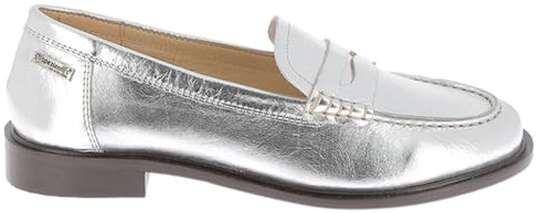 LES TROPEZIENNES PAR M. BELARBI Femme Lucie Chaussures Ville Mocassin, Argent, 40 EU