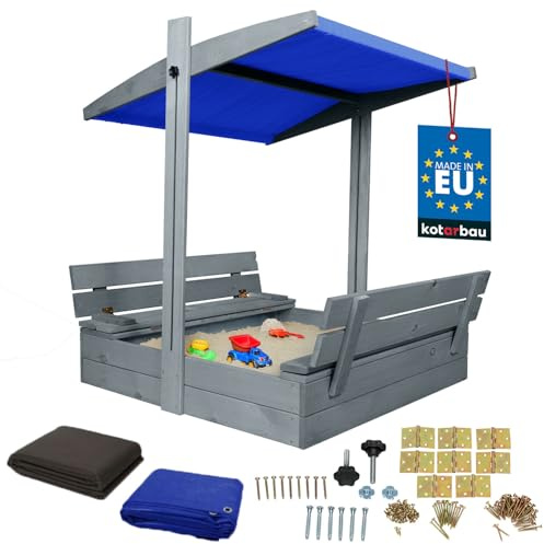 KOTARBAU® Arenero Infantil, Madera, 100 x 100 cm