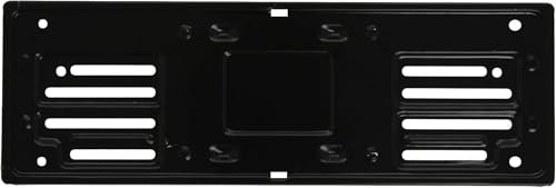 Portatarga Auto in Lega di Acciaio GAMBC® - Porta targa auto - Universale - Ultraresistente - Nero