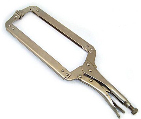 Nuzamas Grande verrouillage Pince-étau avec patins pivotants en acier Pince C Pince étau becs de 450 mm max ouverture 22,9 cm soudure Étau à outils