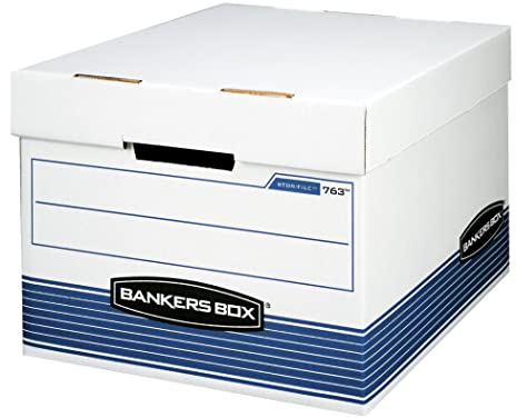 Bankers Box 30-Pack Medium Duty File Storage Boxes with Lids, FastFold Assembly, Letter/Legal, STOR, (0076316)