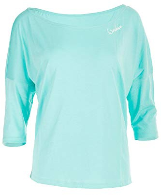 WINSHAPE Ultra Leichtes Damen Modal-3/4-arm Shirt Mcs001 Camiseta de Manga 3/4, Verde Menta, Extra-Large para Mujer