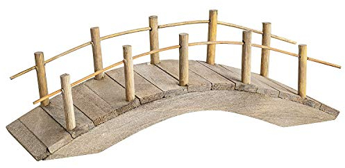 MaMeMi BRÜCKE,Holz, ca. 13 cm – HANDGEFERTIGT für KRIPPENLANDSCHAFTEN, Modellbau & MINIATURWELTEN – Krippenzubehör für WEIHNACHTSKRIPPE, DEKO & FEENGÄRTEN