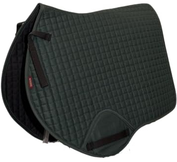 Autumnn Close Contact Saddle Pad Horse Riding GP Saddle Pad Equestrian (Full, Bottle Green)