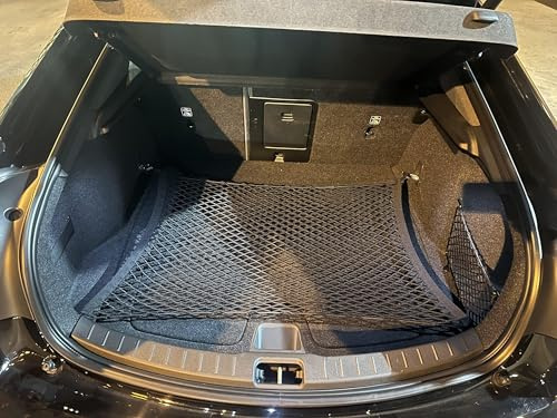 Floor Style Automotive Elastic Trunk Mesh Cargo Net for Polestar 2 2021-2024 - Premium Trunk Organizer and Storage - Luggage Net for Crossover- Best Car Organizer for Polestar 2