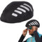 Lollanda Fahrradhelm Regenschutz Reflektierend, Helmüberzug Fahrradhelm Wasserdichter, Universal Fahrradhelm Regenüberzug, Regenhülle Fahrradhelm, Regenschutz Fahrradhelm für Alle Helme (Schwarz)