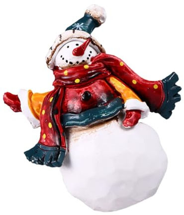 Ciieeo Hut Schneemann Elch Puppe Ornament Harz Schneemann Schmuck Weihnachten Schneemann Figur Für Weihnachten Decor