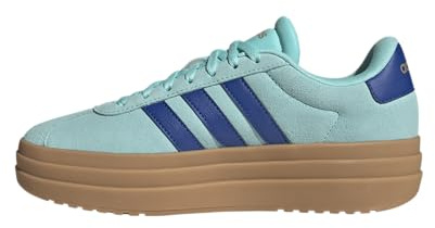 adidas Damen VL Court Bold Shoes, Flash Aqua/Royal Blue/Gold Metallic, 40 EU