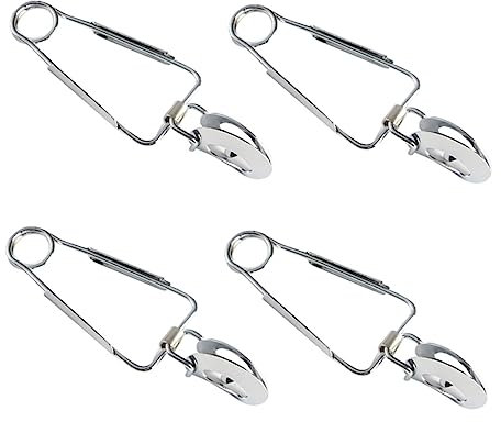 4pcs Stainless Steel Escargot Tongs for Snail Serving Silver