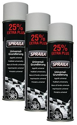 KWASNY Grundierung Grau Haftgrund Spray 500Ml Spraydose Auto Füller Filler 300 901 3X