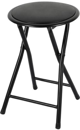 Urban Living Klapphocker Klapp-Hocker Küchenhocker Klappstuhl Sitzhocker (Schwarz)