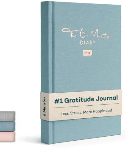 UrBestSelf 6-Minuten Diario della Gratitudine per Adulti 2025 PUR (Inglese) – Diario Motivazionale, Quaderno di Journaling e Consapevolezza – Gratitude Journaling diary per Più Resilienza