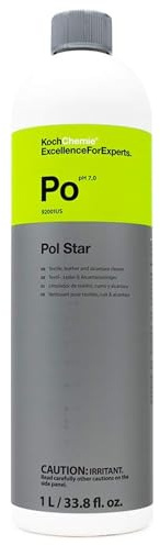 KOCHCHEMIE - Pol Star - Textile, Leather & Suede Cleaner; Natural Cleaner, Protection Formula; No Water Marks (1 Liter)