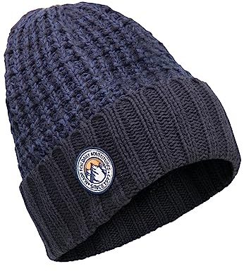 camel active Herren 406530/8M53 Beanie-Mütze, Night Blue, OS