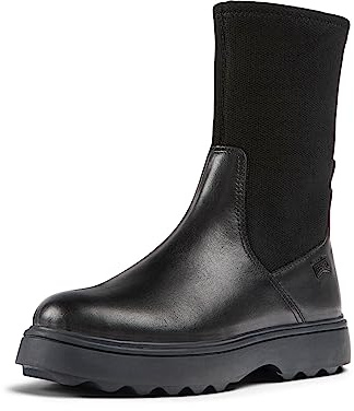 Camper Norte K900345, Caviglia barca Bambine e ragazze, Nero 001, 33 EU