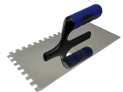 Tandslev rostfritt stål med mjukt grepp 8 mm tandspatel murslev