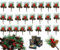 Guidre 25 Pezzi Rami di Pino Artificiale con Pigne e Bacche Rosse Bacche di Natale Artificiale Rami di Pino di Natale Plettri di Pino Artificiali per Decorazioni per Albero di Natale e Fai da Te