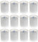AROMATIS - Lotto di 12 candele bianche 6,5 x 4,7 cm (Ø) cm (2,56 x 1,85 pollici) - Velone Votivo Senza Odore - Candela Liturgica Desideri - Durata 24 ore