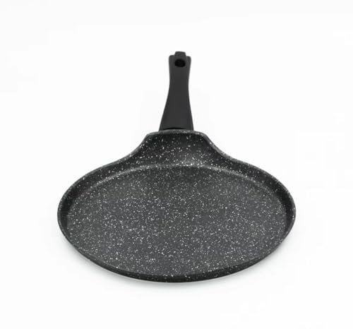 Non Stick Crepe Pan 30cm Pancake Pan with Cool-Touch Handle | Perfect for Induction, Electric, & Gas Hobs | Multipurpose Tawa for Pancakes, Rotis, Omelettes, Chapatis & More | Easy to Clean