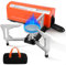 Réchaud Gaz de Camping, Mini Rechaud Pliable, Cuisinière de Camping Portable Extérieur avec Sac de Transport, Réchaud à Cartouche de Gaz avec Allumage Piézo, pour Randonnée, Voyages en Camping-car