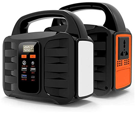 HTDRE Generador portátil de batería de Litio, 155 WH, 42 000 mAh, inversor silencioso sin Gas, Cargador Solar USB para emergencias.