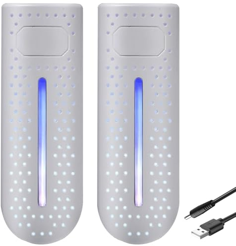 Asciuga scarpe elettrico, asciuga scarpe 360° USB luce UV deodorante PTC riscaldamento antifiamma stivale 65 ℃ temperatura costante calzini universali scalda scarponi per viaggi in dormitorio domesti