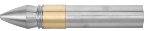 Ipetboom Accessoire D'extrémité en Cuivre et Acier Inoxydable pour Longue Lance, Décoration D'épée Kung-fu Arts Martiaux Chinois, Installation Facile, Diamètre Intérieur 3cm