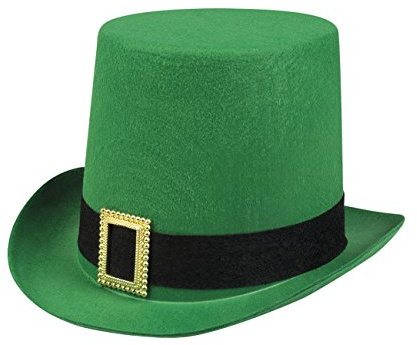Boland- Cappello Cilindro Irish Man St. Patrick per Adulti, Verde, Taglia Unica, 44914