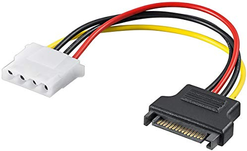 Premium Cord Power Supply SATA Connector - Molex 5.25 Inch Female 17 cm