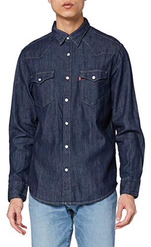 Levi's Barstow Western Standard Chemise, Indigo Rinse, XL Homme