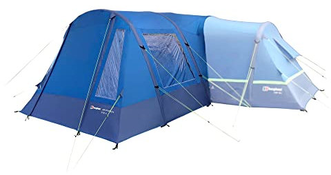 Berghaus Air Tent Porch with Removable Groundsheet, Inflatable, Easy to Pitch, Excellent Head Room, Tunnel Design, Awning, Extension, Ideal for use with Berghaus Air Range, 6000mm HH, Blue