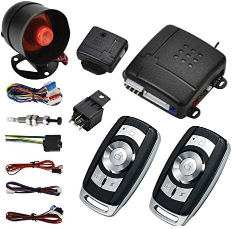 TOTMOX Central Locking Kit, Universal Car Door Lock Keyless Entry System, 12 Pack, Remote Control, Compatible with All Cars