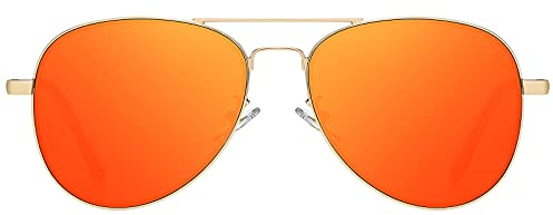 H HELMUT JUST Sonnenbrille Herren Pilotenbrille Damen Unisex Polarisiert mit UV400-Schutz Retro Groß Klassisch Ultraleicht