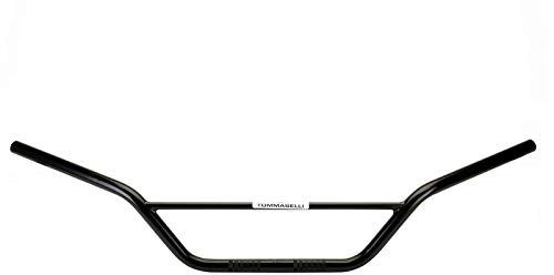 Tommaselli MANUBRIO PIEGA ALTA IN ACCIAIO COLORE NERO CON TRAVERSINO PER MOTO OFF ROAD ENDURO/CROSS DIMENSIONI: Lunghezza: A - 855 mm Altezza: C - 188 mm Sporgenza: D - 127 mm Diametro: 22 mm