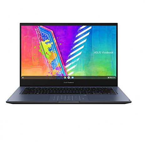 Asus VivoBook Go 14 Flip TP1400KA-EC040WS - Portátil 14 Full HD (Celeron N4500, 4GB RAM, 128GB eMMC, UHD Graphics, Windows 11 Home in S Mode) Azul Tranquilo - Teclado QWERTY español