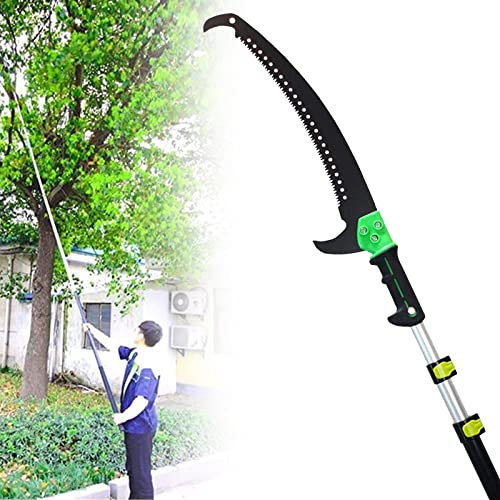 LXWKAI Sierra de poda telescópica con Mango Extensible, Sierra Plegable de Aluminio para jardín, cortadora de Ramas y Hojas a Gran altitud para Trabajos en Altura, 5,4 m/18 pies