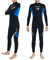Owntop Kinder Neoprenanzug | 2,5mm Neopren für Jungen Mädchen | Jugendliche Voll Neoprenanzug | Thermischer Stretch Rückseitenreißverschluss Taucheranzug Wassersport | Blau | Größe 16 | 160-170cm