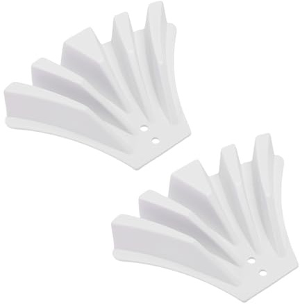Pssopp 2pcs Gutter Bown Boards Derter, Extensiones de Brotes de Canalones para Protección de la Base del Patio de Protección del Césped Solución de Dispersión de Agua de Lluvia (White)