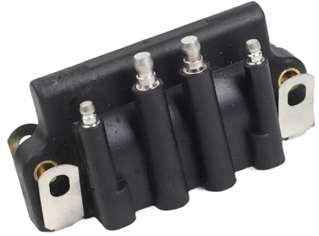 Auratrove tändspole med dubbla kablar för Johnson Evinrude 583740 18-5170, förbättrad gnistenergi för smidig motorstart, passar 2HP till 175HP båtmotor