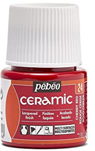 3253103 peinture a froid céramique flacon de 45ml rouge