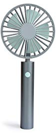 REMEMBER Mini ventilatore USB silenzioso – Ventilatore portatile a 3 velocità, con supporto e cinturino da polso – ideale per viaggi, campeggio, ufficio e auto